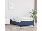 Cadre de lit sans matelas bleu 80x200 cm tissu QQKU33143