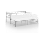 Cadre de canapé-lit extensible Gris Métal 90x200 2 VGOU92823