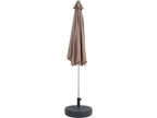 Parasol de jardin droit Alu Sol - Rond - 3m - Boislis - Avec pied à Boislis WEEJ22664