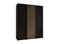 ARMOIRE Boislis 1 À PORTES COULISSANTES 235.2/190/60 3 Portes Noir/Noir AJDF71148