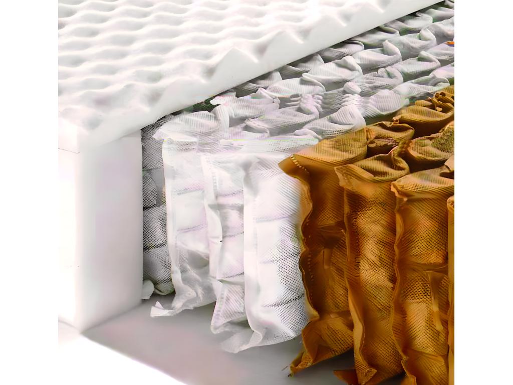 Matelas double Mobenze matelas à mémoire de forme et ressorts ensachés Fabriqué en Italie anti-acariens et hypoallergénique 120x200h26 cm ZXRV24598