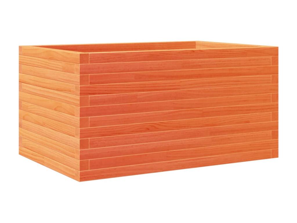 Jardinière cire marron 90x60x46 cm bois de pin massif KFPV60790