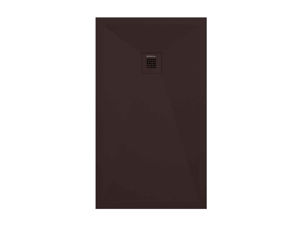 Récepteur de douche chocolat lisse Mobenze grille de couleur - 200x80 cm ANDD02467