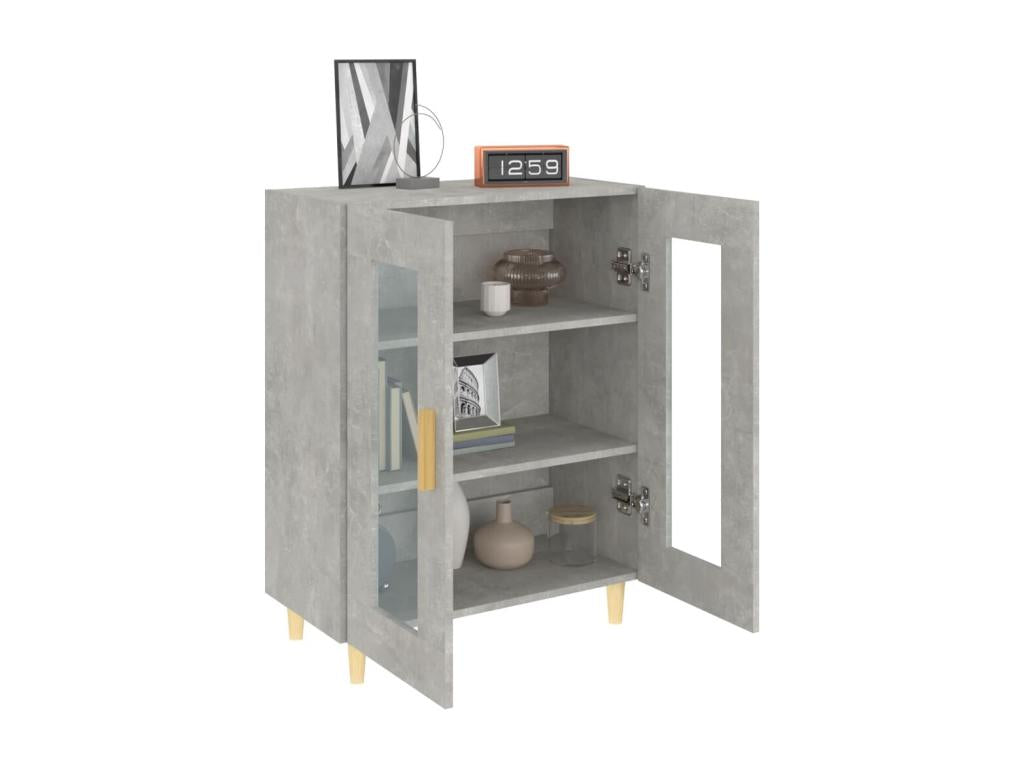 Buffet gris béton 69,5x34x90 cm Mobenze d'ingénierie TTKR15498