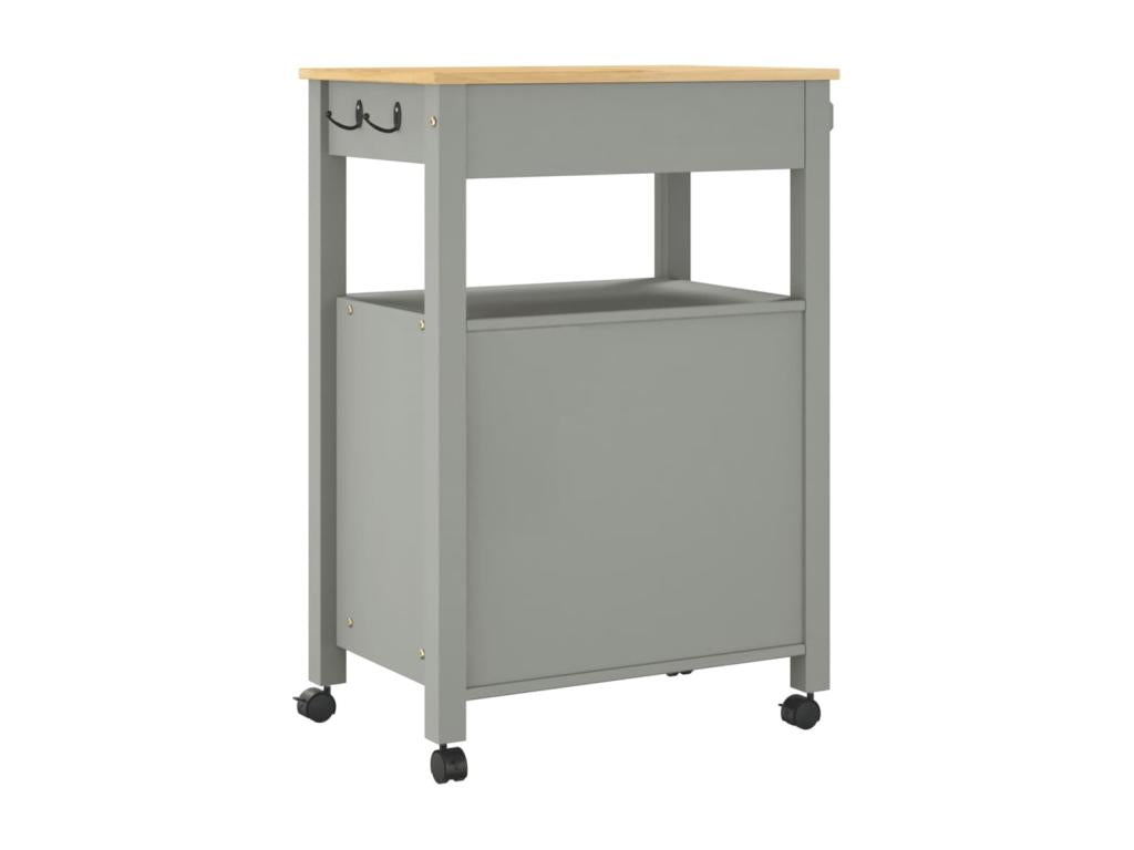 Chariot de cuisine Mobenze 60x40x90 cm Mobenze massif de pin GLCA49784