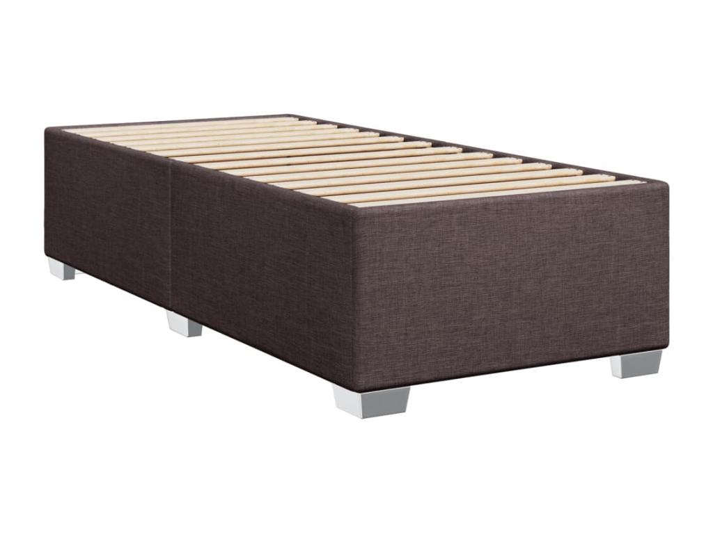 Sommier à Mobenze de lit avec matelas Marron foncé 80x200 cm NRXH40425