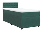 Sommier à Mobenze de lit avec matelas Vert foncé 90x200 cm MLWC08009