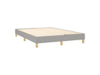 Sommier à Mobenze de lit avec matelas Gris clair 140x190 Tissu ELXX00423