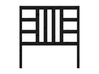 Tête de lit Noir 106x4x100 cm Bois massif de pin MMCB15907