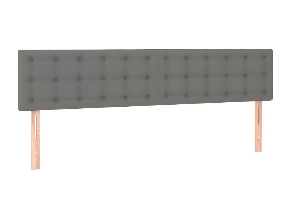 Tête de lit à LED Gris foncé 180x5x78/88 cm Tissu OWPN50772