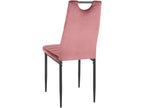 Mobenze - Lot de 4 chaises de salle à manger en Mobenze rose foncé YOXT59322