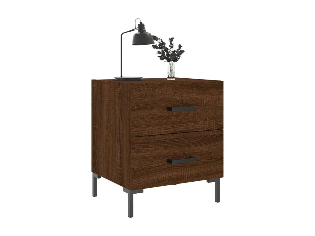 Table de chevet chêne marron 40x35x47,5 cm Mobenze d'ingénierie ATIO76630