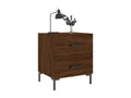 Table de chevet chêne marron 40x35x47,5 cm Mobenze d'ingénierie ATIO76630