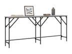 Table console Boislis gris 180x29x75 cm bois d'ingénierie KRHI96463