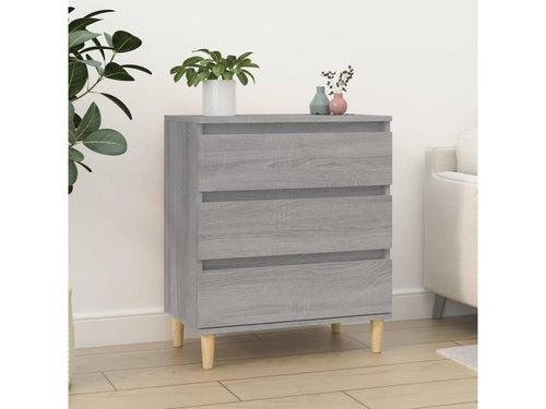 Buffet Luxameub gris 60x35x70 cm Bois d'ingénierie BCPT07925
