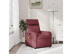 Fauteuil massant inclinable Rouge bordeaux Tissu JGCR42707